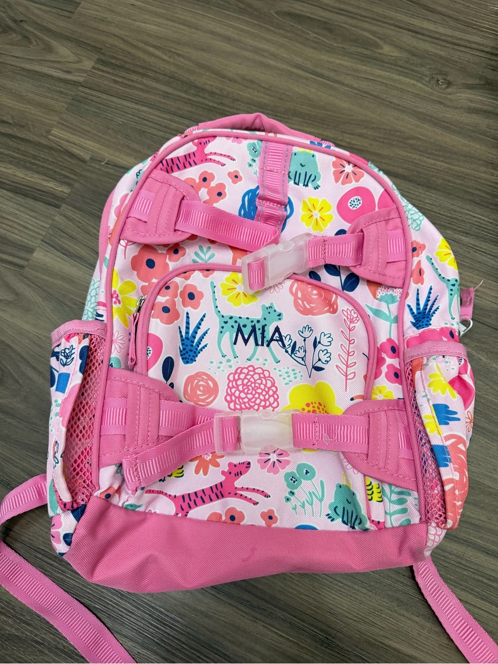 Pottery barn kids Mackenzie Pink Sasha's Garden Backpacks custom MIA